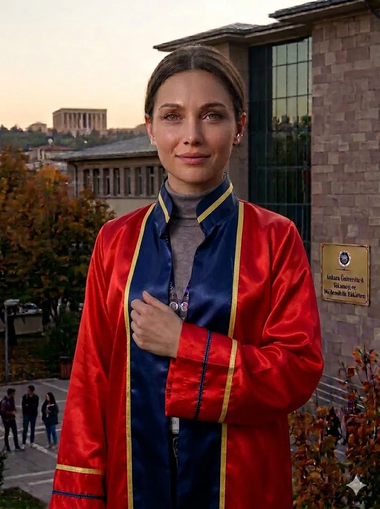 Lise Mezuniyet Cübbesi - Sim Şeritli