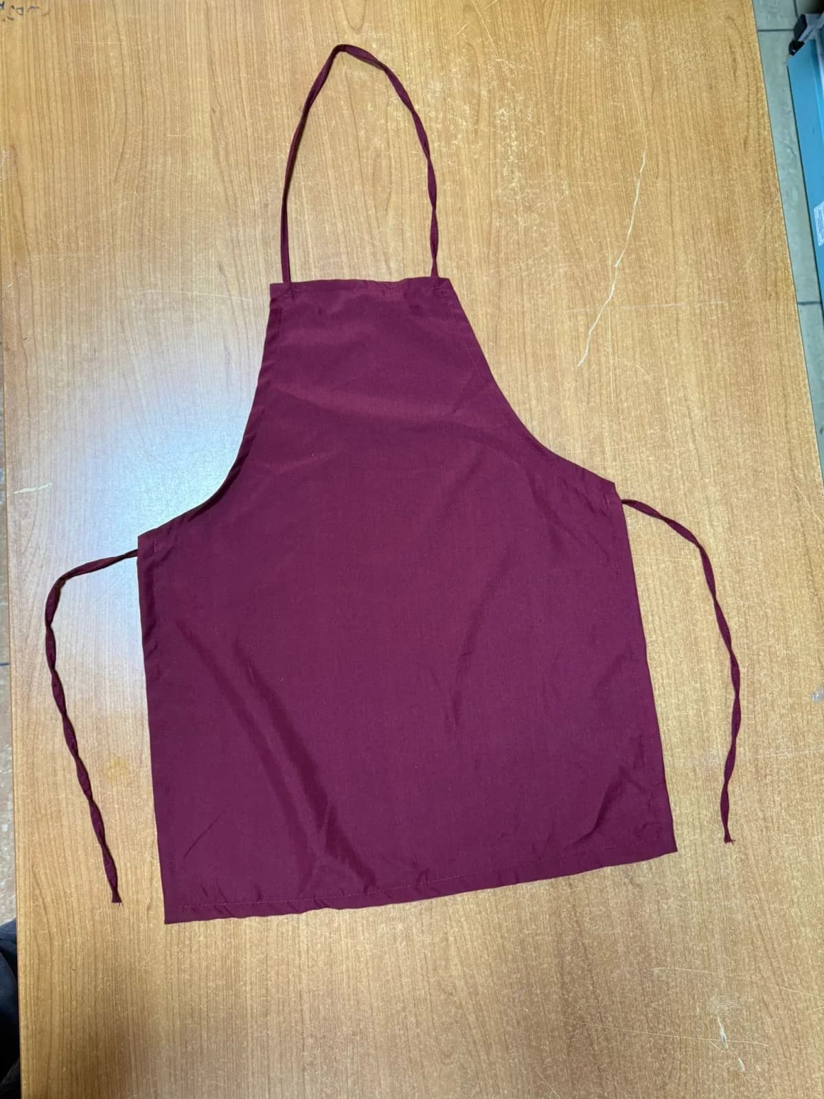 Anaokulu Aşçı Önlüğü - Anaokulu Mutfak Önlüğü - Bordo