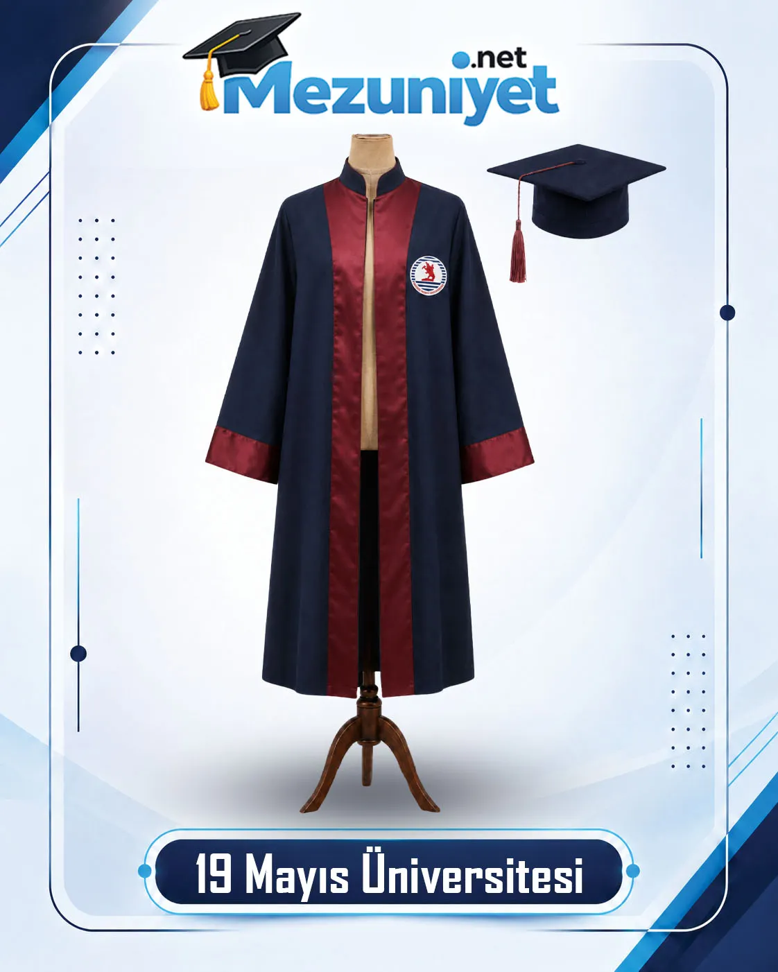 Samsun 19 Mayıs Üniversitesi Cübbesi - Mezuniyet.Net