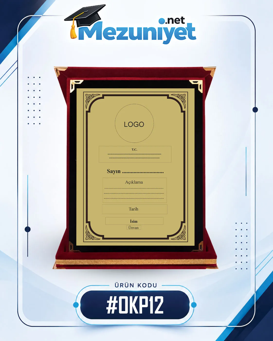 Albüm Plaket - OKP12 - Mezuniyet.Net