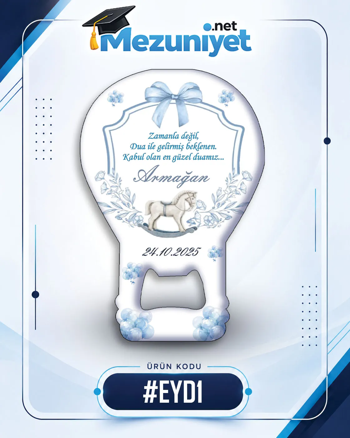 Erkek Yeni Doğan Magnetleri - EYD1 - Mezuniyet.Net