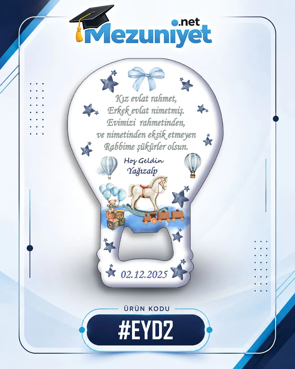 Erkek Yeni Doğan Magnetleri - EYD2 - Mezuniyet.Net