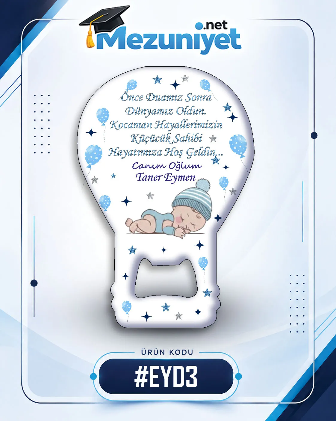 Erkek Yeni Doğan Magnetleri - EYD3 - Mezuniyet.Net