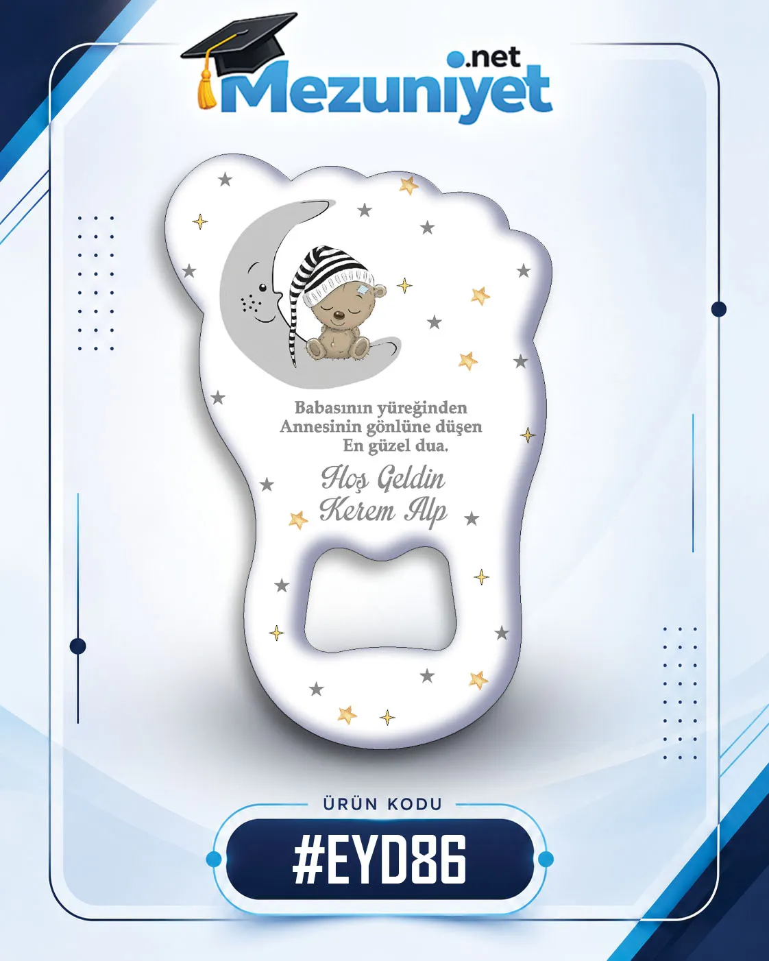 Erkek Yeni Doğan Magnetleri - EYD86 - Mezuniyet.Net
