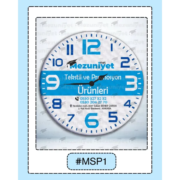 Promosyon Duvar Saatleri MDF - MSP01