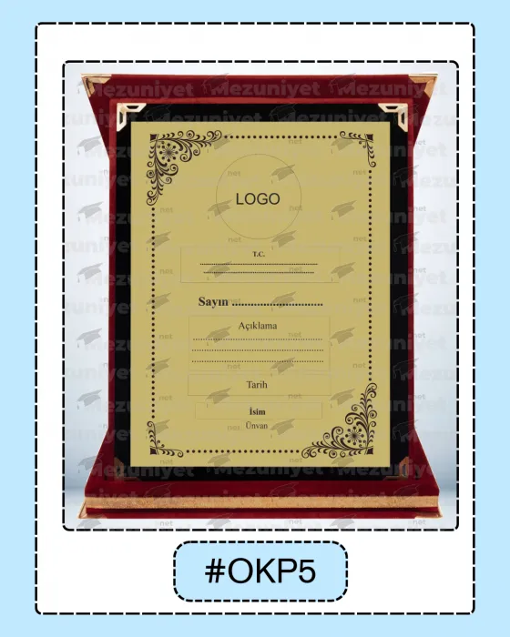 Albüm Plaket - OKP05