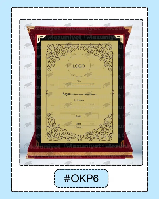 Albüm Plaket - OKP06