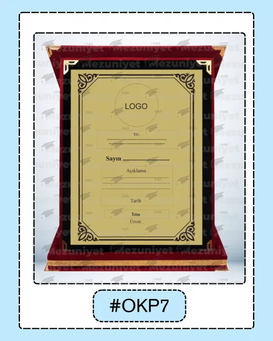 Albüm Plaket - OKP07