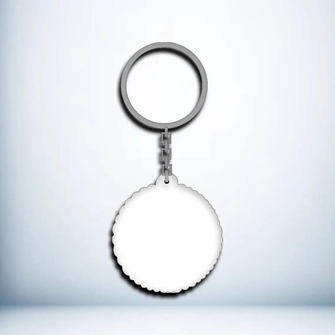 Çiçek Model Anahtarlık - MDF