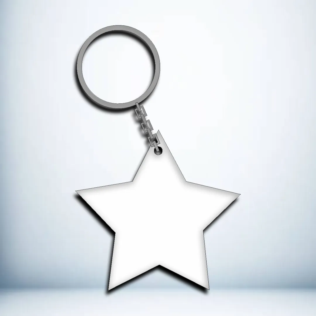 Yıldız Model Anahtarlık - MDF