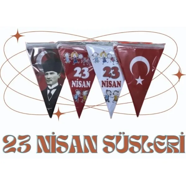 23 Nisan Süslemeleri ( 4li takım ) - Mezuniyet.Net