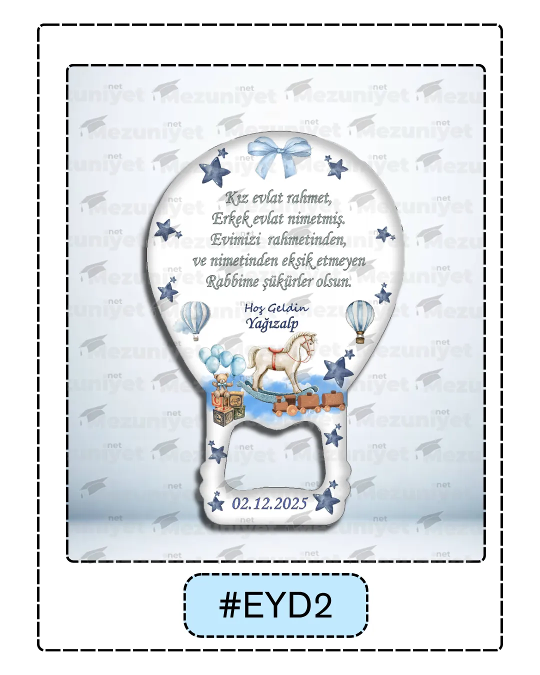 Erkek Yeni Doğan Magnetleri - EYD2