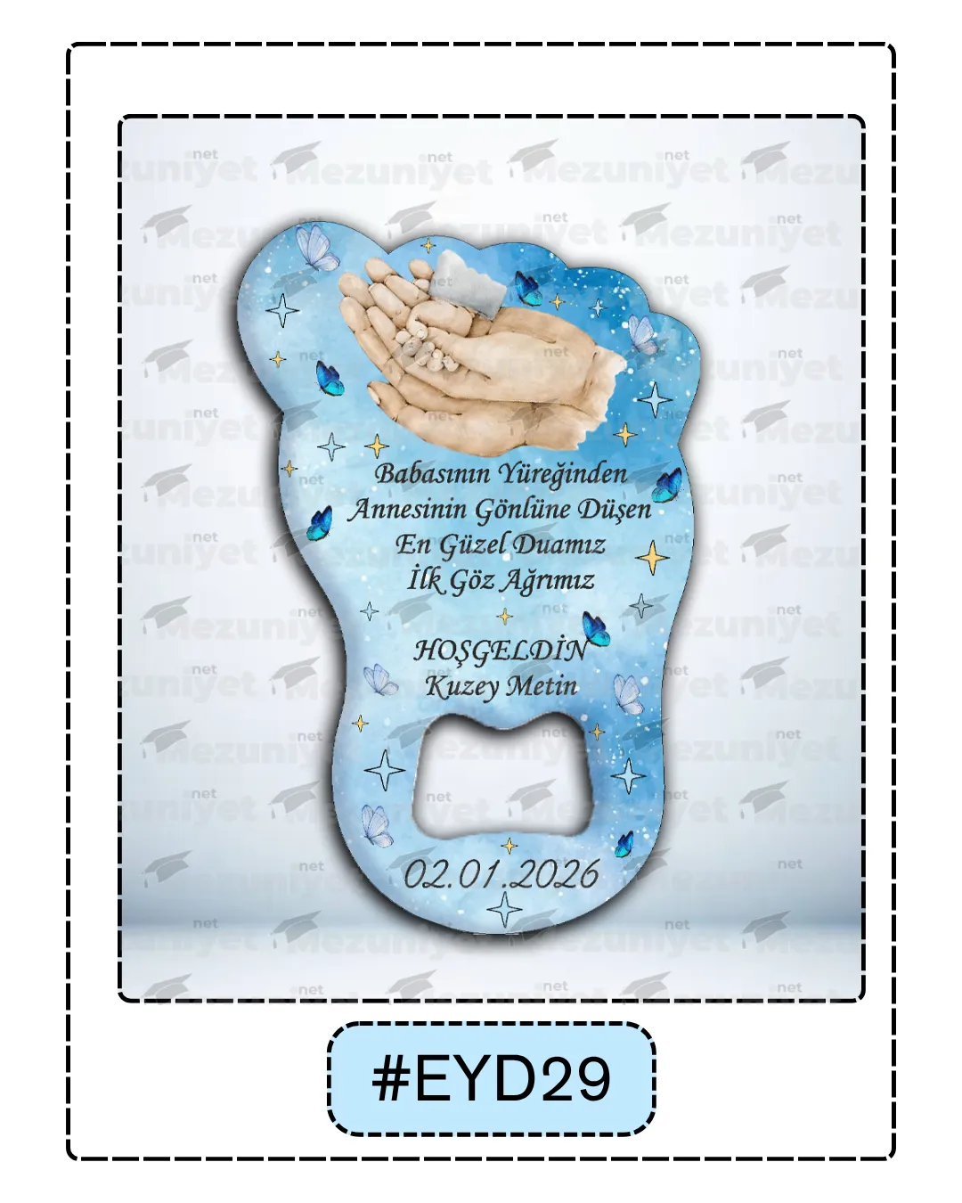 Erkek Yeni Doğan Magnetleri - EYD29