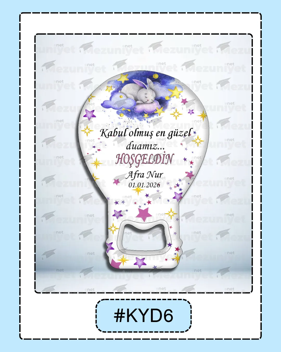 Kız Yeni Doğan Magnet Modeli - KYD06