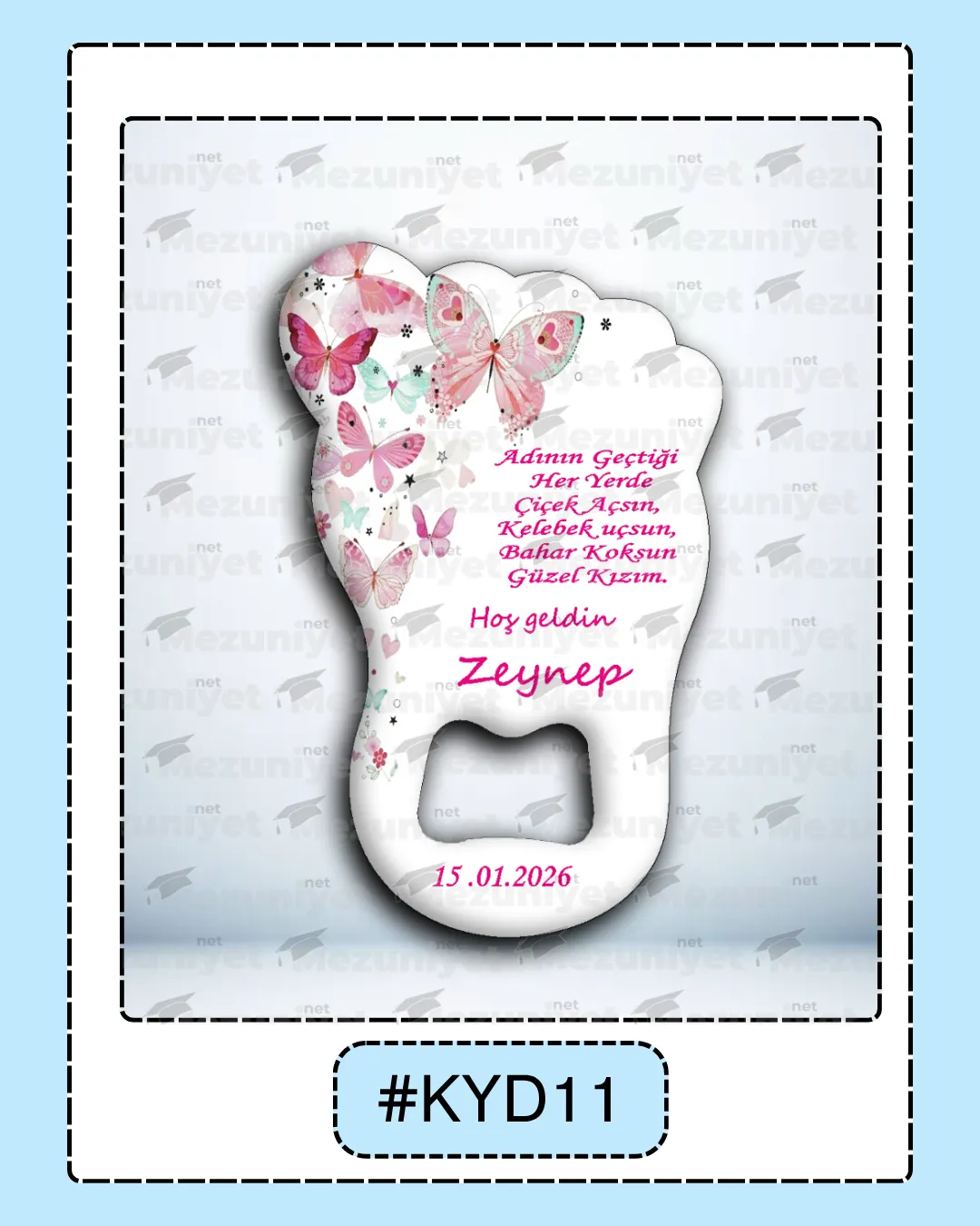 Kız Yeni Doğan Magnet Modeli - KYD11