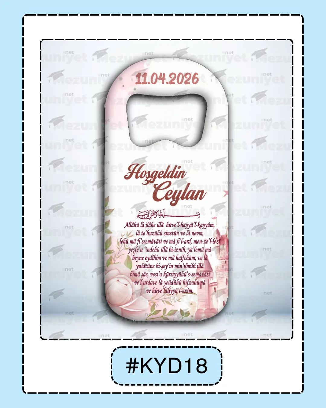 Kız Yeni Doğan Magnet Modeli - KYD18