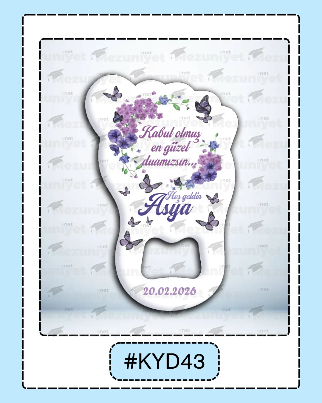 Kız Yeni Doğan Magnet Modeli - KYD43