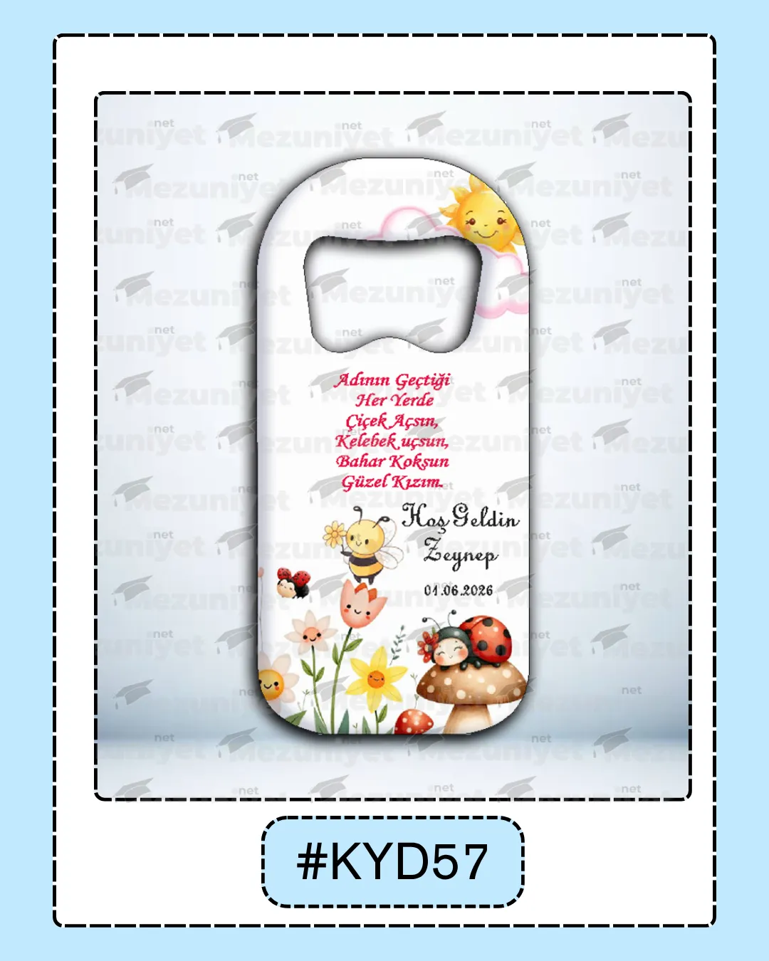 Kız Yeni Doğan Magnet Modeli - KYD57