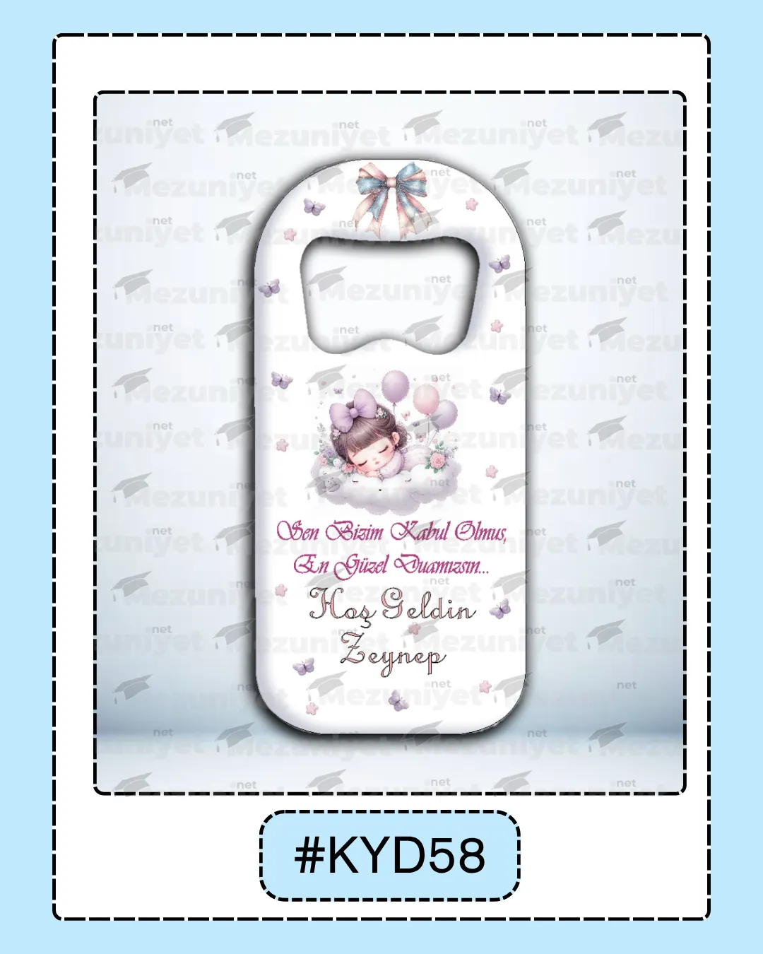 Kız Yeni Doğan Magnet Modeli - KYD58