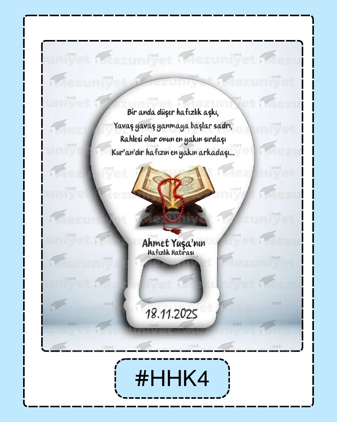 Kuran Okuma Hatırası Magnet - HHK4