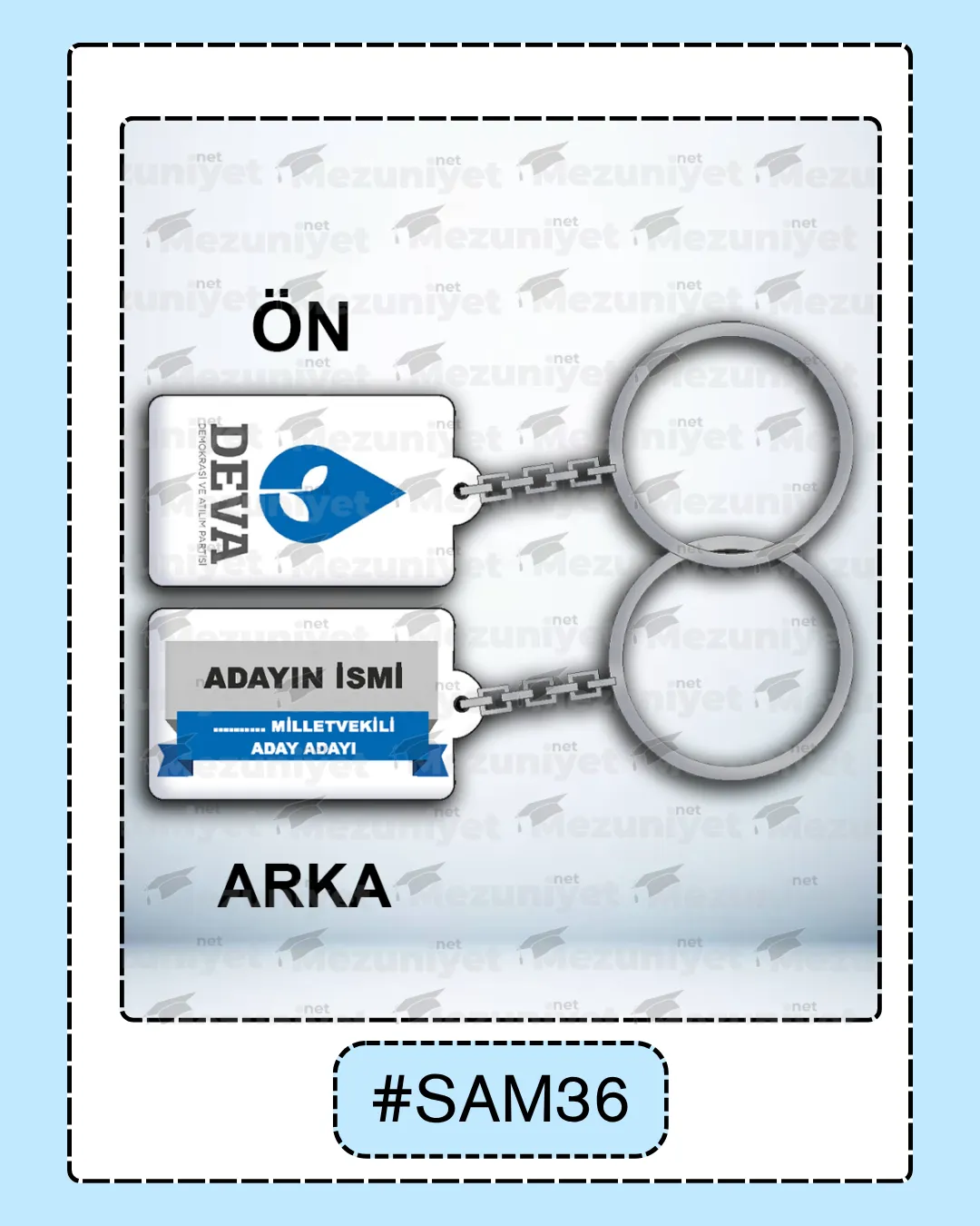 Seçim Promosyon Anahtarlıkları - SAM9